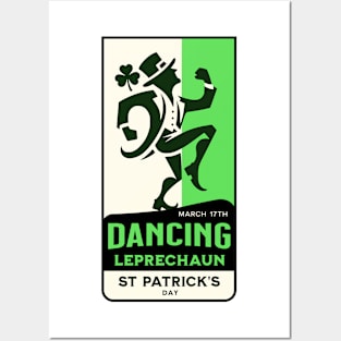 Dancing leprechaun Posters and Art